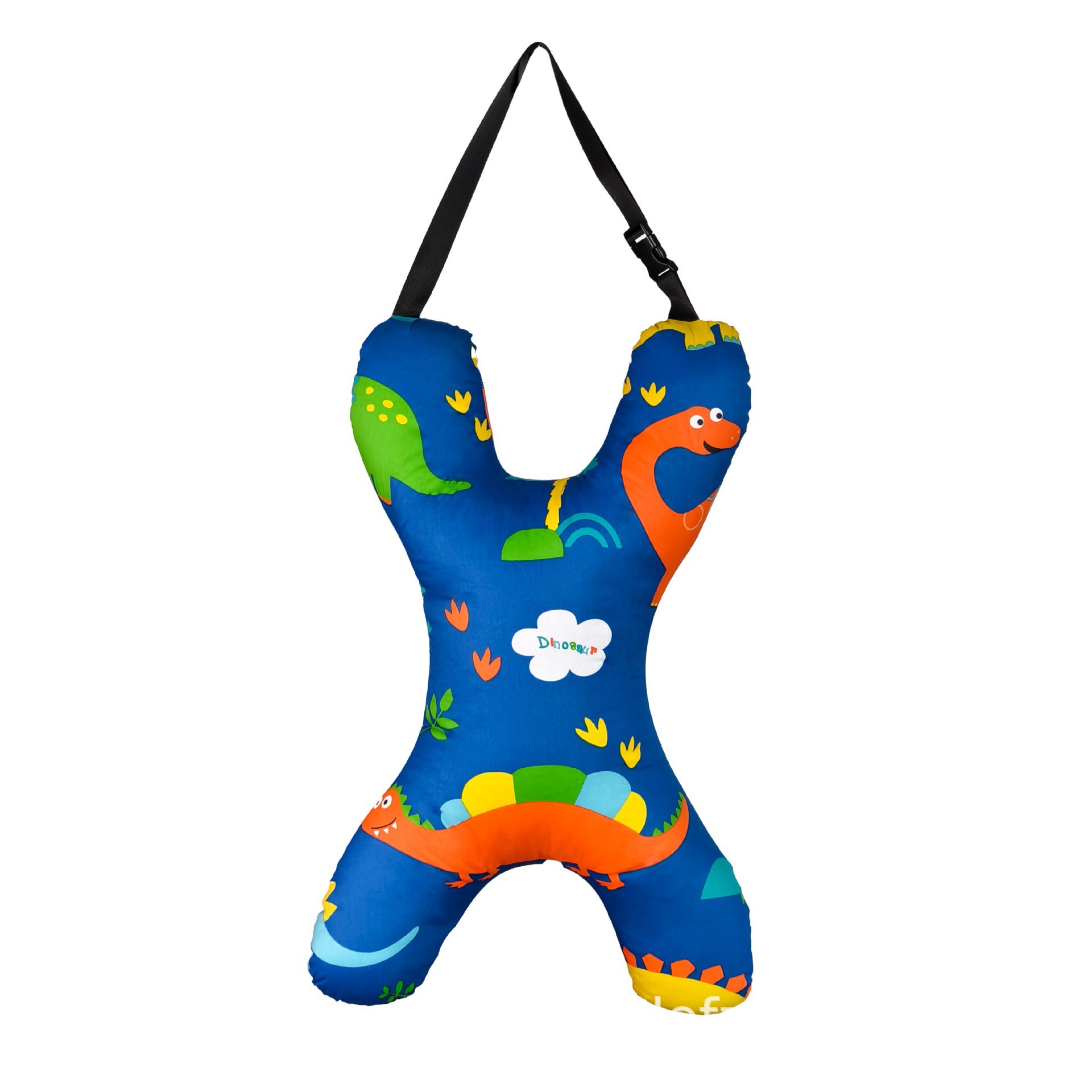 Children's Car Pillow, Car Pillow for Sleeping in the Back Seat, X-Shaped Pillow for Kids in the Car