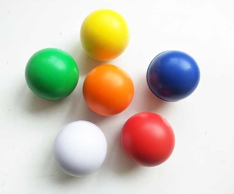 4cm pu ventilación estrés bola transfronteriza protección del medio ambiente niños squeeze bola pu espuma sólida esponja elástica bola de juguete