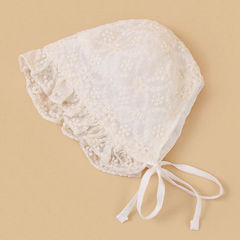 Double Lace Baby Hat Infant Bonnet Princess Hat Hooded Hat Wholesale Retro Court Hat