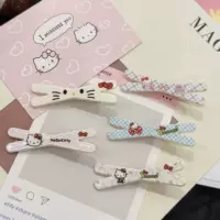 Милые мультяшные заколки для волос, 5 цветов, в стиле Hello Kitty, лёгкие 0,01 кг