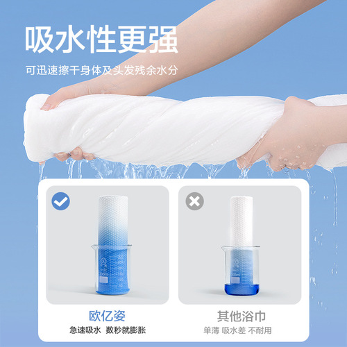 Disposable bath towels individually packaged pure cotton thickened travel disposable towels compressed travel hotel supplies