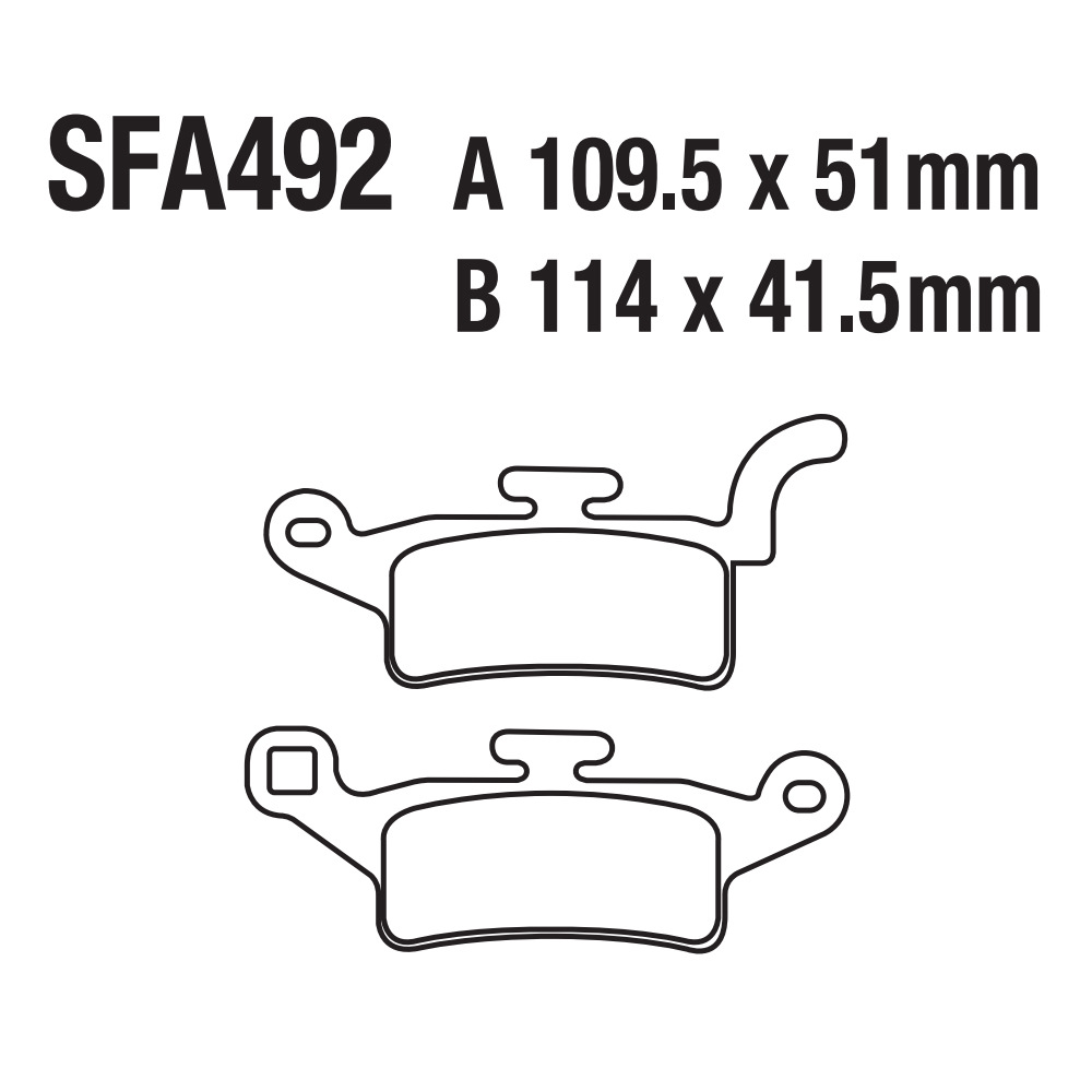 Paña de freno de motocicleta Paña de freno SFA492 XENTER WH YW 125 150