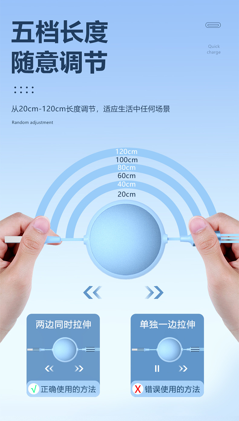 HW branded gift data cable 3-in-1 fast charging, customized fast charging data cable suitable for IP and Android devices