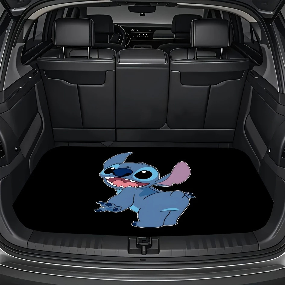 Cross-Border Temu Cartoon Cute Car Mat Trunk Wear-Resistant Easy Care Stain-Resistant Water-Absorbent Dust-Proof Mat Ready for Delivery