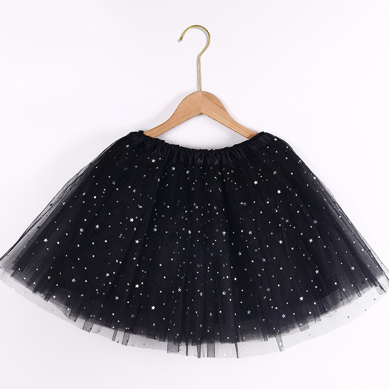 Europa y los Estados Unidos 40cm de estrellas de sequillas de malla + revestimiento de 4 capas de falda de busto espectáculo de baile festival Tutu