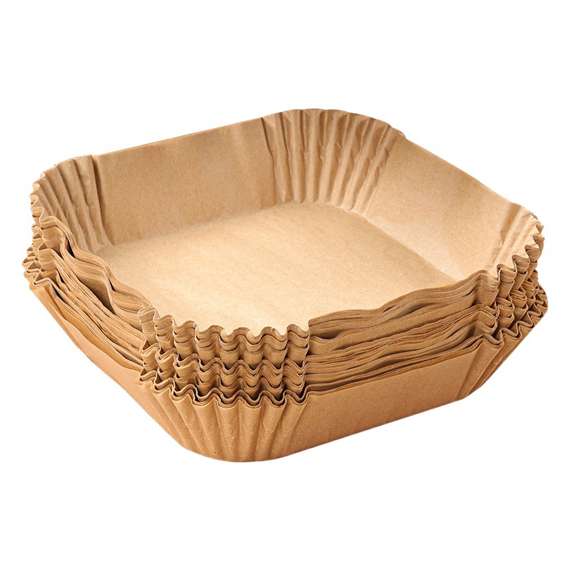 Air Fryer Special Paper Oven Oil Absorbing Pad Paper Household Food Oil Separation Bowl High Temperature Resistant Square Baking Silicone Oil Paper