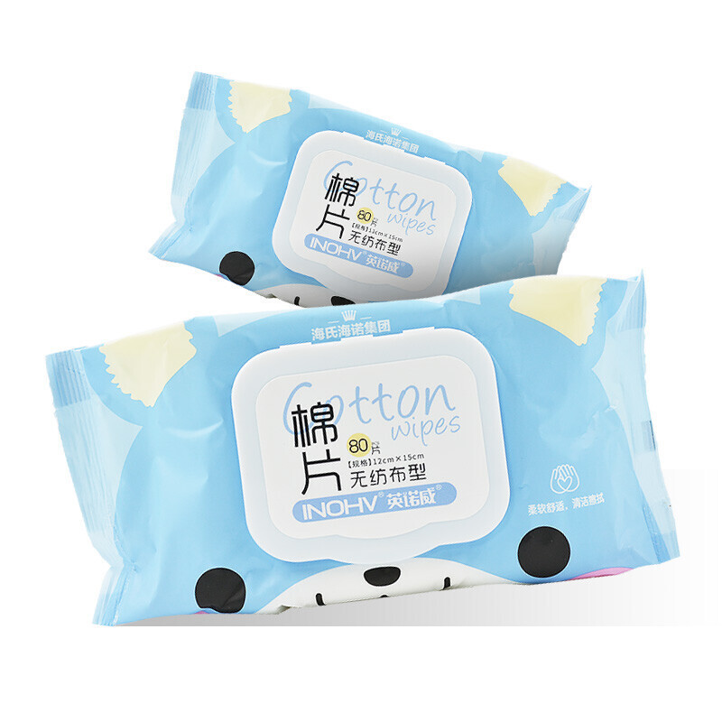 이노비 코튼 패드(부직포형) 80매/팩 - 1팩
