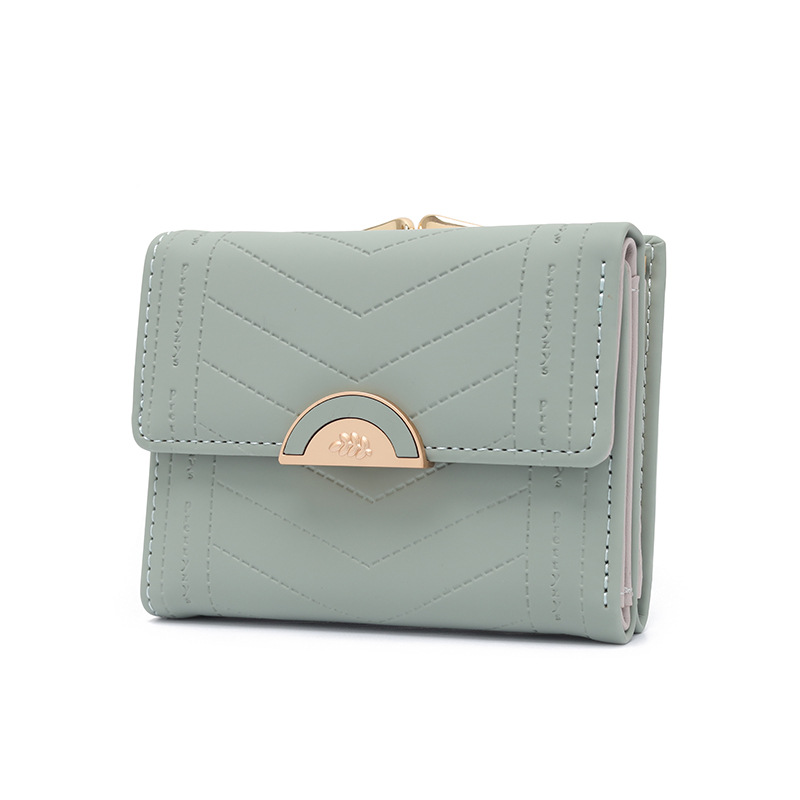 Holiday, Daily Occasion Women's Solid Color Pu Leather Hidden Buckle Wallets