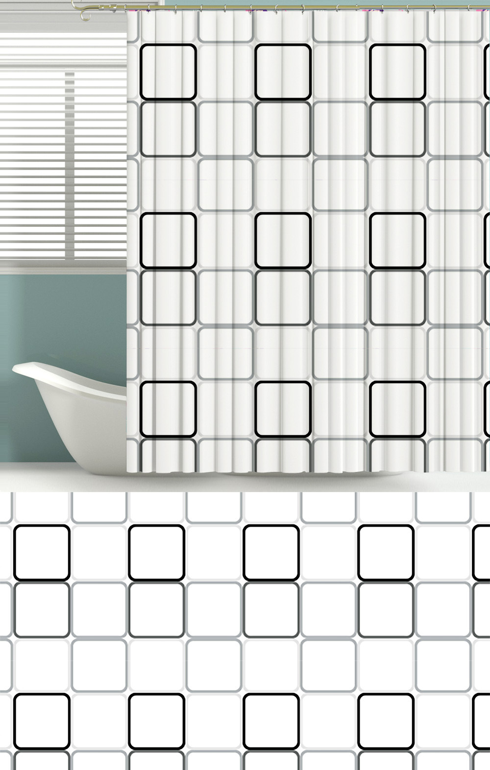 浴帘--方格