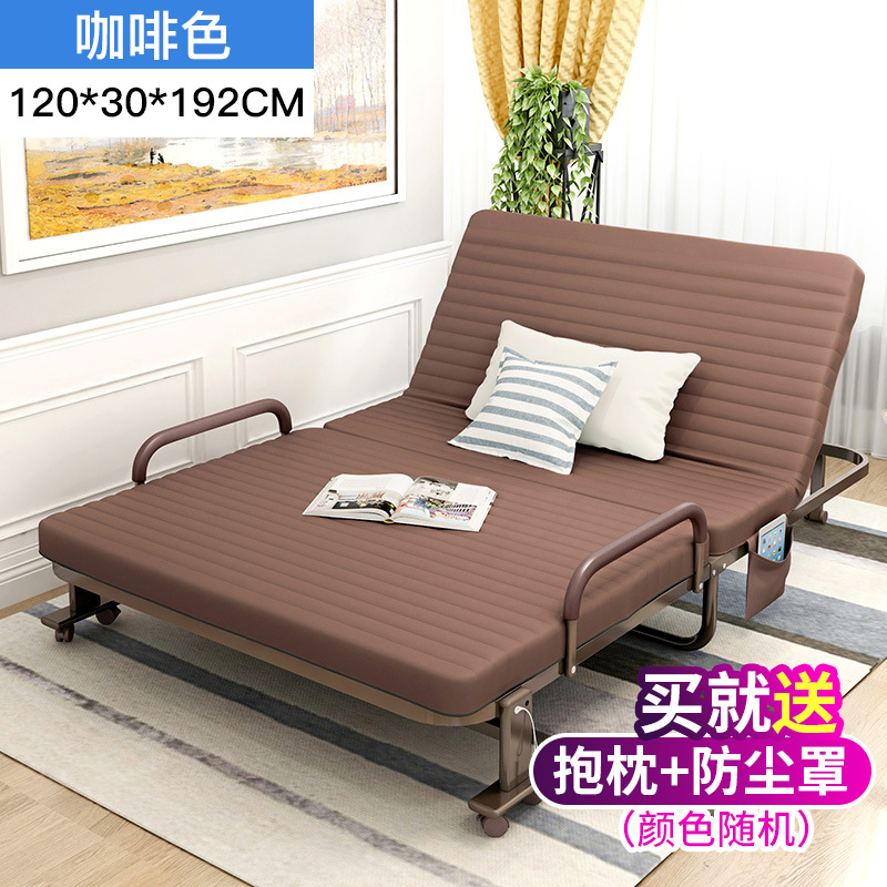 Cama plegable Oficina almuerzo artefacto individual cama simple casa siesta reclinable cama de acompañamiento cama temporal cama de campamento