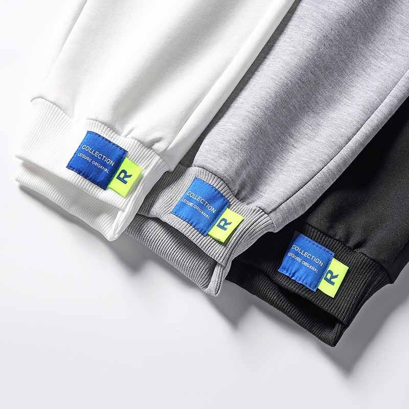 2022 pantalones de chándal de los hombres de primavera/verano Pantalones recortados pantalones casuales de pareja de estudiantes Pantalones deportivos de punto sueltos atados al tobillo