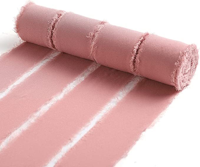 En stock venta al por mayor de gasa deshilachado cinta deshilachada boda tarjeta de felicitación arco decoración ramo de encaje de tela tira