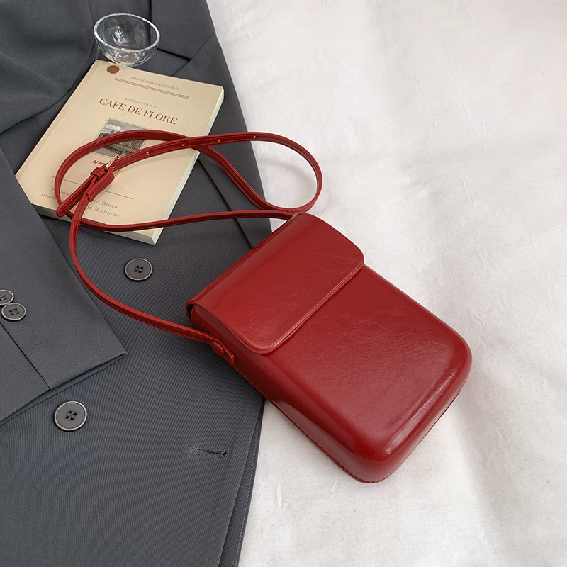 Todo fósforo vertical japonés y coreano bolso simple para teléfono móvil retro hombres y mujeres bolso de mensajero mini bolso pequeño bolso para teléfono móvil