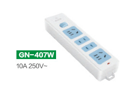 The Bull socket wireless power strip does not come with a power cord plug-in board and requires an additional power cord and plug 413K/407W