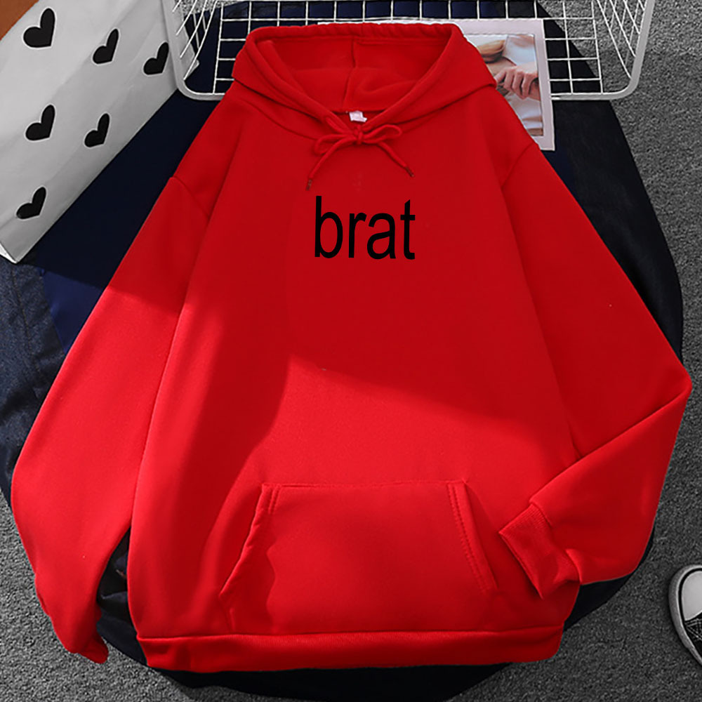 2024 Album Brat Graphic Printing Sudaderas Charli XCX Singer