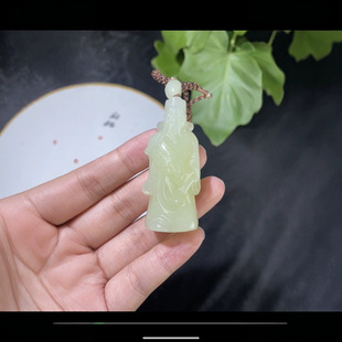 Jin Yu Tang Exquisite Hetian Jade Xinjiang Yellow Mouth Material God of Wealth to Jade Fine and Oily Work Exquisite Authority Certificate