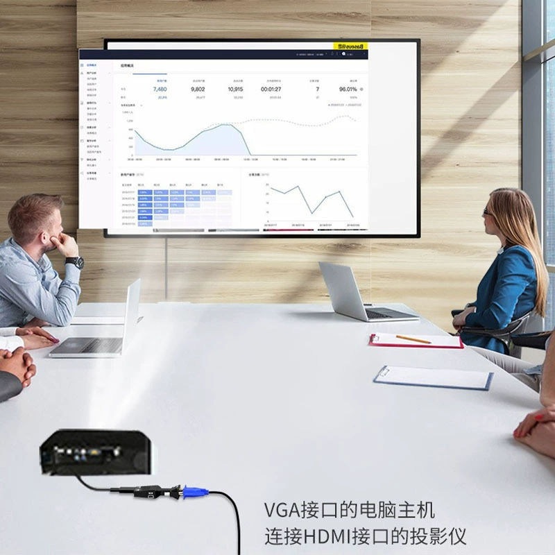 VGA Rotary HDMI Mother Converter Notebook Computer Rotary TV S position