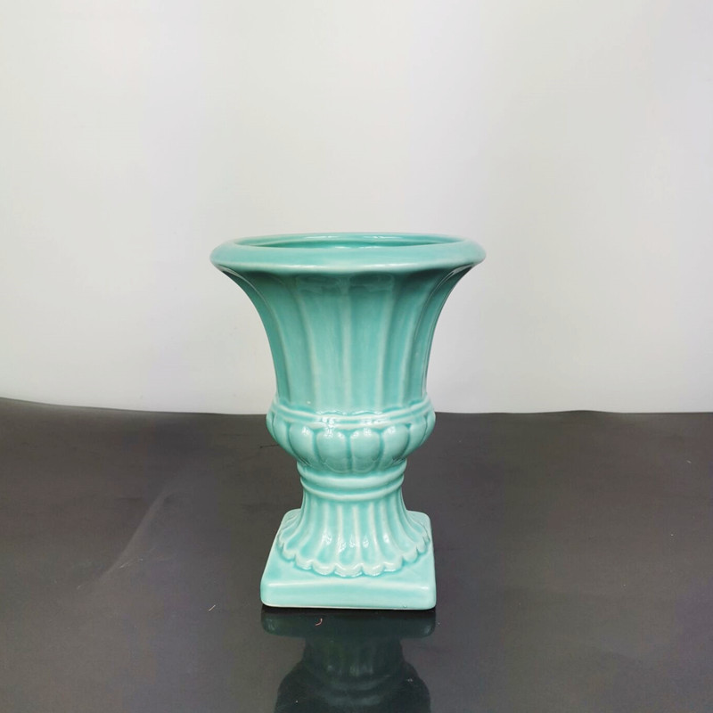 트로피 꽃병 블루