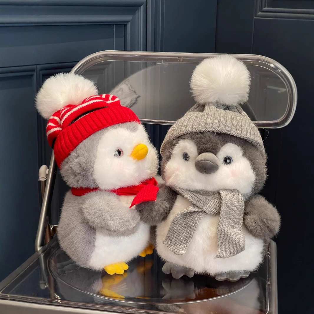Harbin pingüino juguetes de peluche invierno muñecas muñecas muñecas de nieve muñecas de navidad muñecas de nieve pingüino de nieve