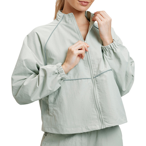 Loose Women's Autumn Sports Lightweight Jacket, Mesh Back Ventilated Outdoor Hiking Workwear Jacket