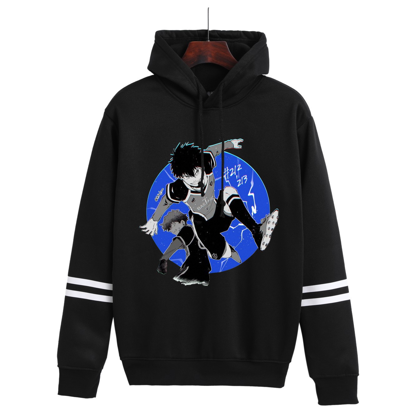 BLUE LOCK Blue Prison Plus Velvet Tamaño más hombres y mujeres Suéter de pareja Trend con capucha sudadera anime