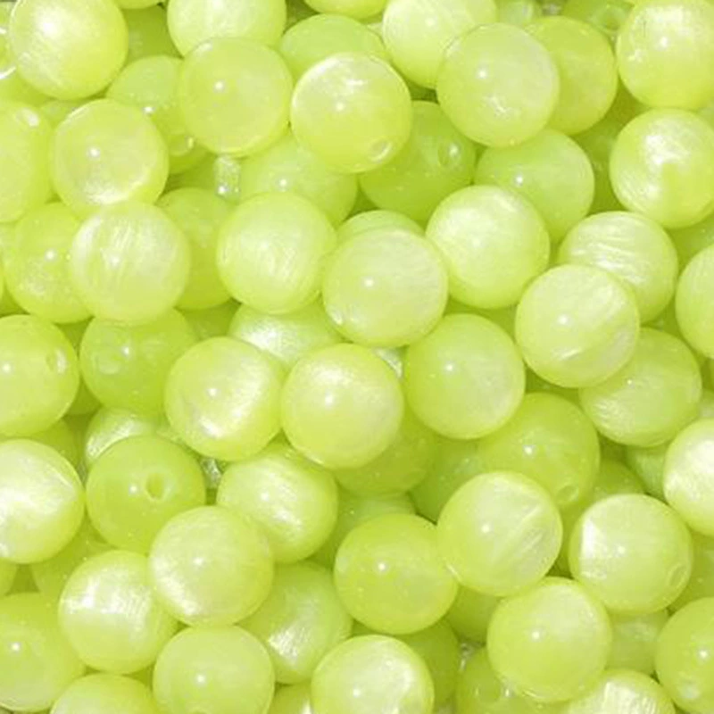 Resin cat's‑eye round beads, 8/10/12 mm, drilled 1.6/1.8/2.0 mm, assorted colors