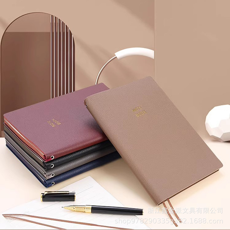 Geepa Jinpai notebook de negocios de alto nivel a5 notebook de oficina corporativa b5 notebook de cuero suave