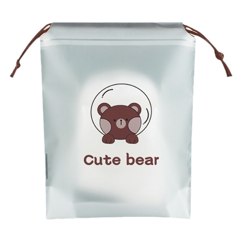 Drawstring drawstring bag shoes storage bag frosted dustproof moisture-proof maternity bag travel packing bag student clothes finishing