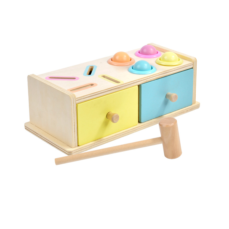 Montessori material didáctico caja de cajones de madera caja de percusión de centavos jardín de infantes 3-6 años rompecabezas Monterey juguetes de educación temprana