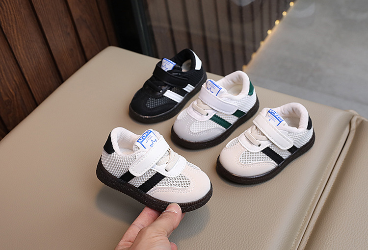 Atmungsaktive Kindersneaker Mit Klettverschluss Und Meshsohle_voghion.com