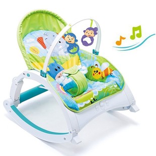New baby multi-functional vibration rocking chair foldable music comfort rocking chair backrest adjustable baby recliner