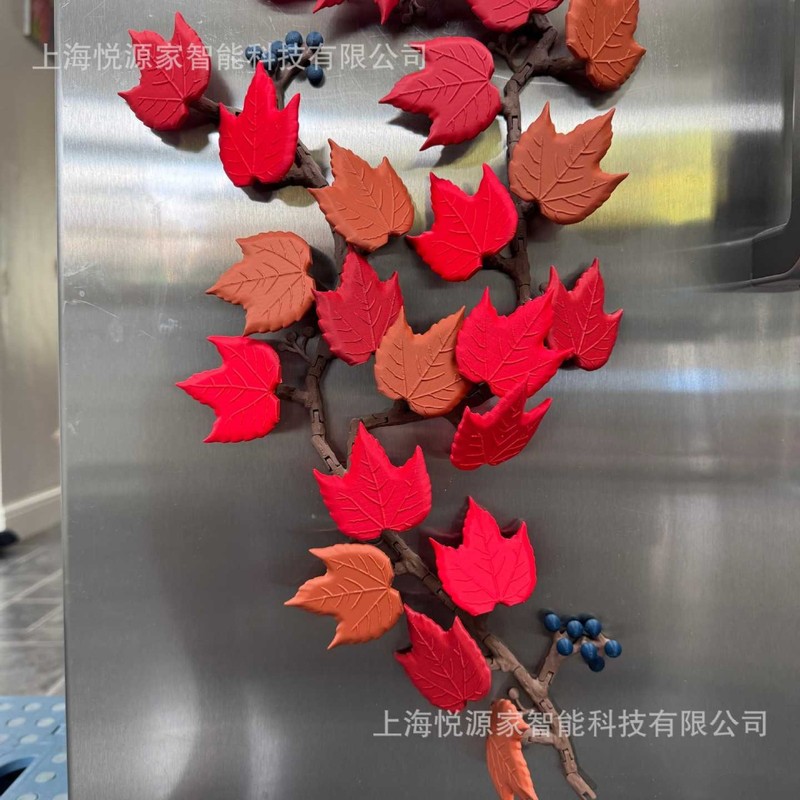 Boston Ivy Fridge Magnet亚马逊新款圣诞节波士顿常春藤冰箱贴|undefined