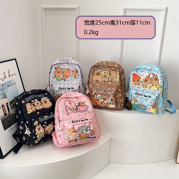 Trendy Printed Children's Backpack 2026 New Model Kindergarten Large Capacity Cute Snack Children's School Bag