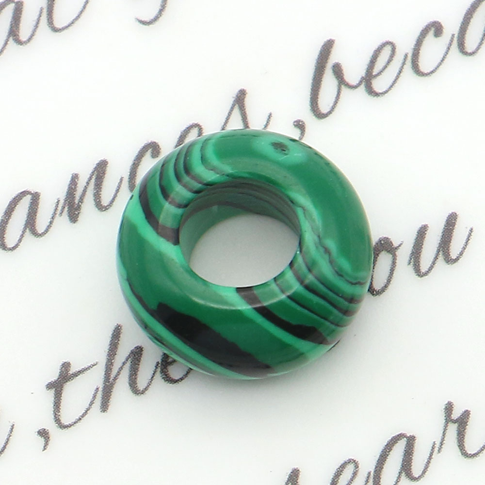 Pequeño anillo de piedra natural botón de seguridad de cristal DIY cuerdas de trenzado cuentas de pulsera collar accesorios colgante