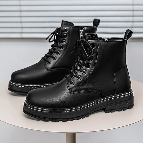 Stylish Boots Stylish men's Black Ankle Boots with Laces