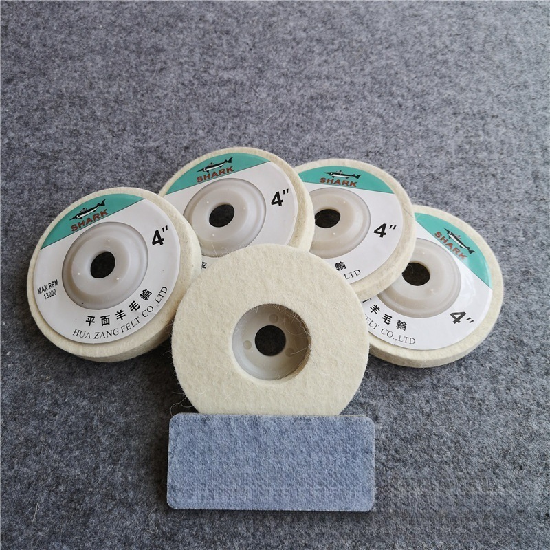 厂家批发抛光羊毛轮优质金属抛光用毛毡轮不锈钢平面抛光轮高密度