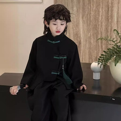 Children's suit, Chinese Tang suit 2024 spring new style, national style retro outerwear, Hanfu casual, dropshipping trendy
