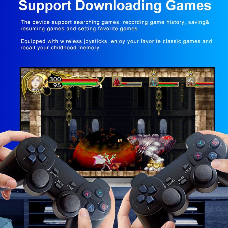 Consola de juegos M8 inalámbrica de doble mano Arcade HDIM conectada TV clásica retro nostálgica