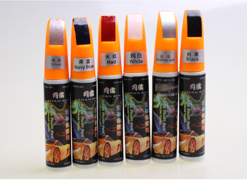 Car Paint Touch-Up Pen in Silver Gray, White, and Black Colors for Scratch Repair, Paint Scratch Removal, and Scratch Repair Liquid
