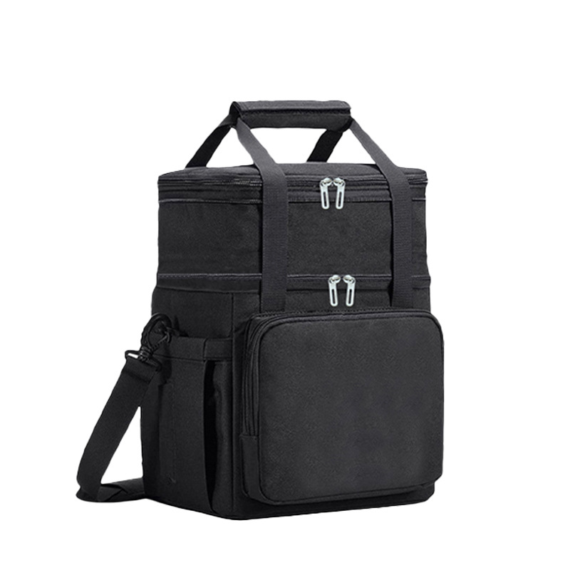 bolsa de aislamiento de aluminio transfronteriza de doble capa de gran capacidad bolsa de hielo para automóviles Oxford picnic al aire libre bolsa de conservación portátil