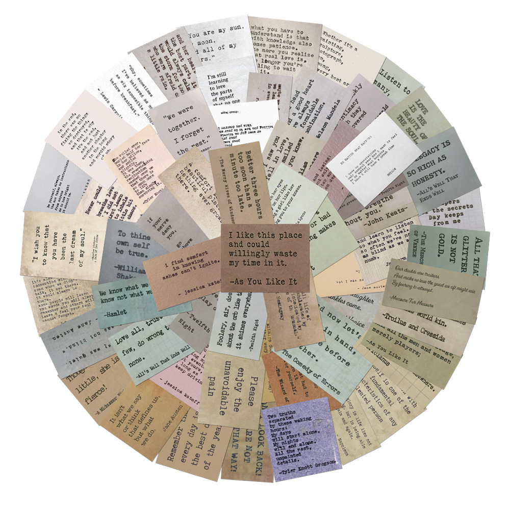 60 europeo y americano retro famoso palabras pegatinas portátil teléfono caso decorativo impermeable pegatinas