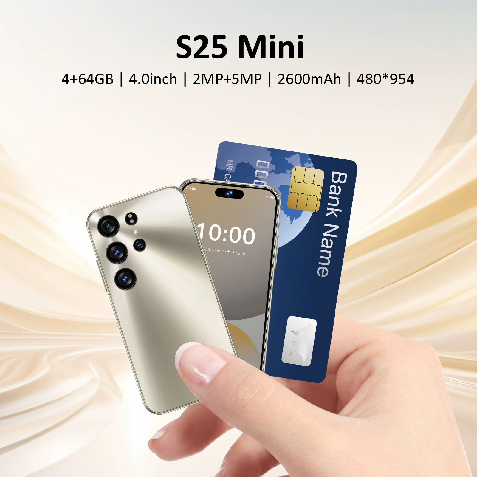 Новый S25 Mini смартфон кросс-борт 4,0 дюйма incell среднее отверстие экран 2+16ГБ мобильный телефон иностранная торговля популярный товар