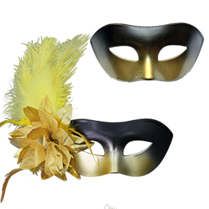 Ventas transfronterizas de flores laterales máscaras de media cara máscaras de maquillaje de baile máscaras de pareja máscaras de fiesta máscaras de ojos decoracionales sexy