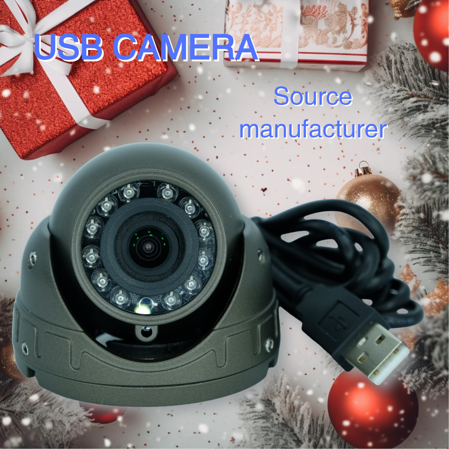 Cross-Border USB Truck Car In-Car High-Definition Night Vision Driving Test Metal Conch Hemispheric Car Surveillance Camera Otg