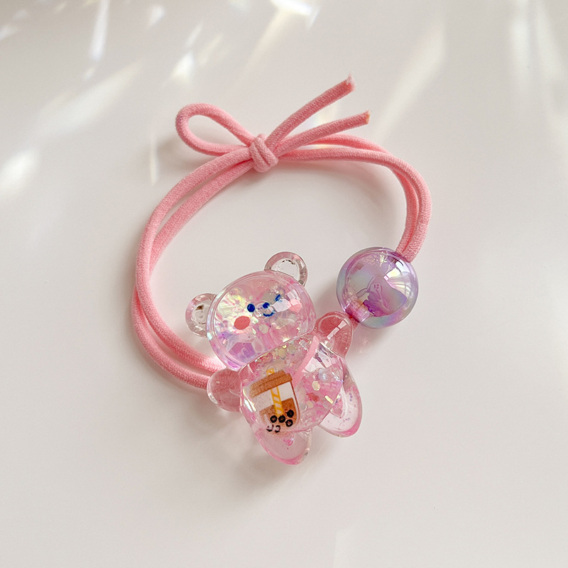 Banda de pelo para niños Celebridad de Internet 2022 Japonés y coreano nuevos niños de dibujos animados lindo banda de goma banda de pelo cuerda de pelo de cola de caballo de niña