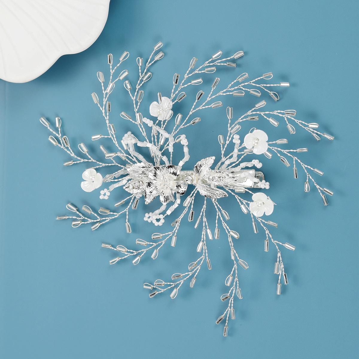 fashion simple bridal headwear transparent crystal hairpin