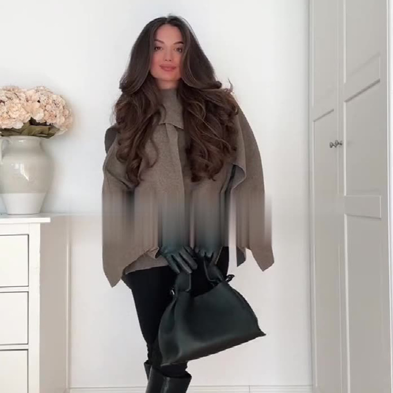 2024 otoño nuevo estilo europeo y americano Amazon transfronterizo explosivo ropa de mujer de color sólido estilo nicho de diseño chaqueta corta