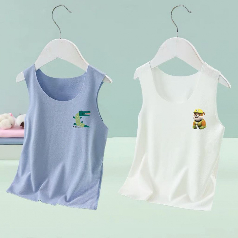 아이스조끼 블루+화이트 [랜덤패턴]-90 권장키 80cm