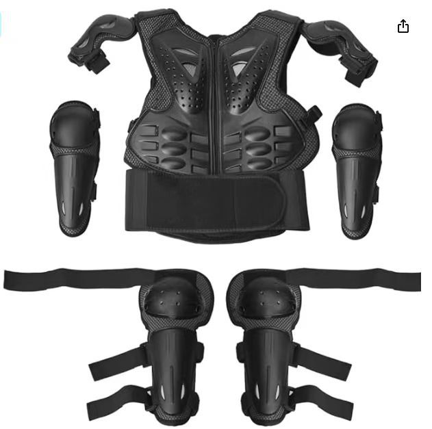 어린이 오토바이 보호 기어 보호 자전거 의류 Armor 보호 복 땀을 흘리는 통기성 오프로드 차량 보호 보호 아동이 미끄럼 방지
