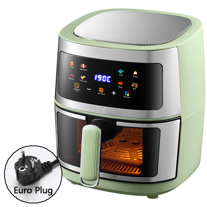 触摸式空气炸锅8L智能无油烟可视薯条机源头厂家Airfryer110V220V|undefined